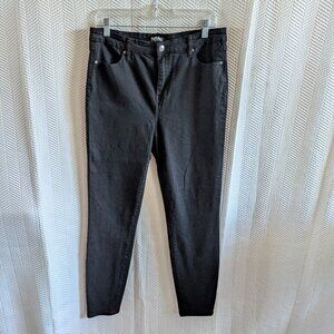 Buffalo David Bitton Hanna High Rise Stretch Skinny Black Jeans Pants Size 10